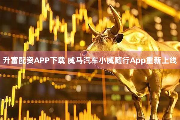 升富配资APP下载 威马汽车小威随行App重新上线